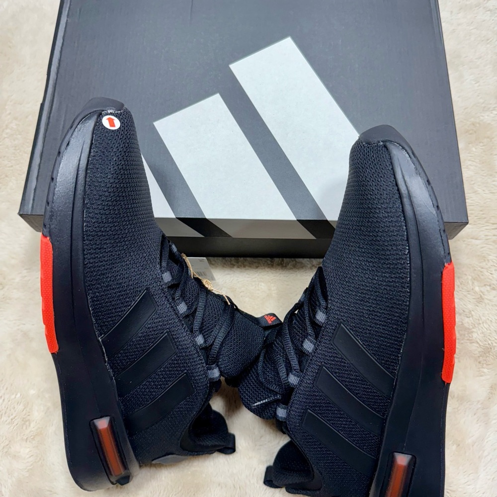 Adidas Men's Black and Red Racer TR 23 Cloudfoam Sneakers